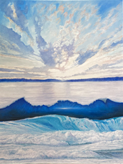 Déchirure - Huile sur toile 60x80cm par Philippe Boussemart